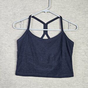 Beyond Yoga Women's Navy Blue Workout Cropped Sleeveless top Size M